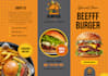 create a minimalist fast food logo and brochure set
