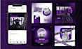 create modern and engaging social media post designs