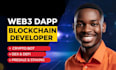 blockchain developer, integrate web3 staking presale dapp smart contract with ai