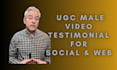 create 50 plus male ugc testimonial style video ads convert