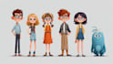 design vector cartoon characters puppet ready for 2d animation