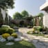 design front yard, backyard, home garden as landscape architect