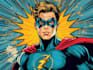 design an amazing superhero pop art