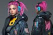 make a cyberpunk character art