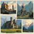 create environment concept art and illustration