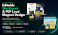design canva ebook, lead magnet, workbook and pdf layout design