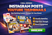 create professional instagram posts and youtube thumbnails