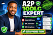fix a2p registration, 10dlc setup, twilio SMS for ghl automation