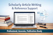 write scholarly article and reference support