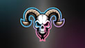 create amazing skull goat head logo with free source file