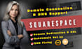 connect domain to squarespace, godaddy or shopify, fix dns, email set up