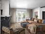 create realistic hand drawn interior sketch