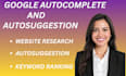 do google autocomplete website ranking autosuggestion and bing