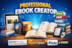 do ebook creation for KDP, kindle, ingramspark, lulu