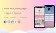create a professional link in bio page with linktree or beacons setup