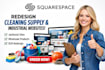 redesign cleaning supply website janitorial material website industrial website