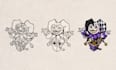 create a unique gothic mascot character