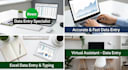 data entry, excel spreadsheet, and typing specialist
