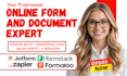 integrate zapier automate workflows jotform formaloo formstack conditional logic