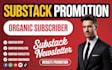 do organic substack promotion, substack page link promotion to active audience