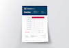 design professional invoice template canva, excel and PDF