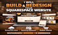 build squarespace website, redesign squarespace restaurant booking website