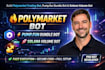 build auto polymarket trading bot, pump fun bundle bot, solana volume bot