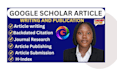 write and publish research articles on google scholar, scopus journal citations