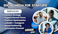 be your saas social media manager tech startup founder linkedin b2b