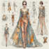 create detailed technical flat sketch of any garment