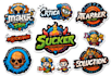 create custom sticker, sticker pack, logo and die cut sticker design