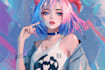 draw premium anime character with detailed shading