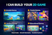 develop a professional unity 2d game for mobile, PC and webgl