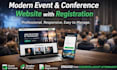 build modern event and conference website with registration