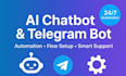create telegram trade bot and setup a professional group bot telegram automation