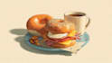create food illustration in my style