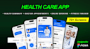 do figma app design, mobile app UI UX and website landing page design