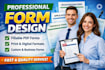 design professional PDF, digital and printable forms
