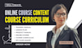 do online course content course curriculum training manual course creation PPT