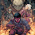 illustrate a superhero comic cover art