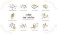 create saas startup, tech business, app icon and logo