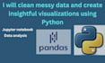 clean messy data and create insightful visualizations in python