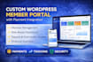 create custom wordpress member portal and management system