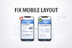 fix mobile responsive issues