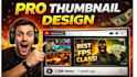 design professional youtube thumbnail fast