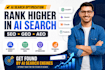 do monthly GEO SEO aeo to rank your website for ai search visibility and google