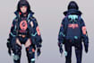 drawing superhero cyberpunk character