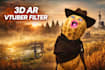 create 3d ar vtuber filter snap camera lens studio