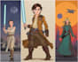 create epic star wars and sci fi illustrations