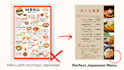 design authentic japanese menu for your restaurant